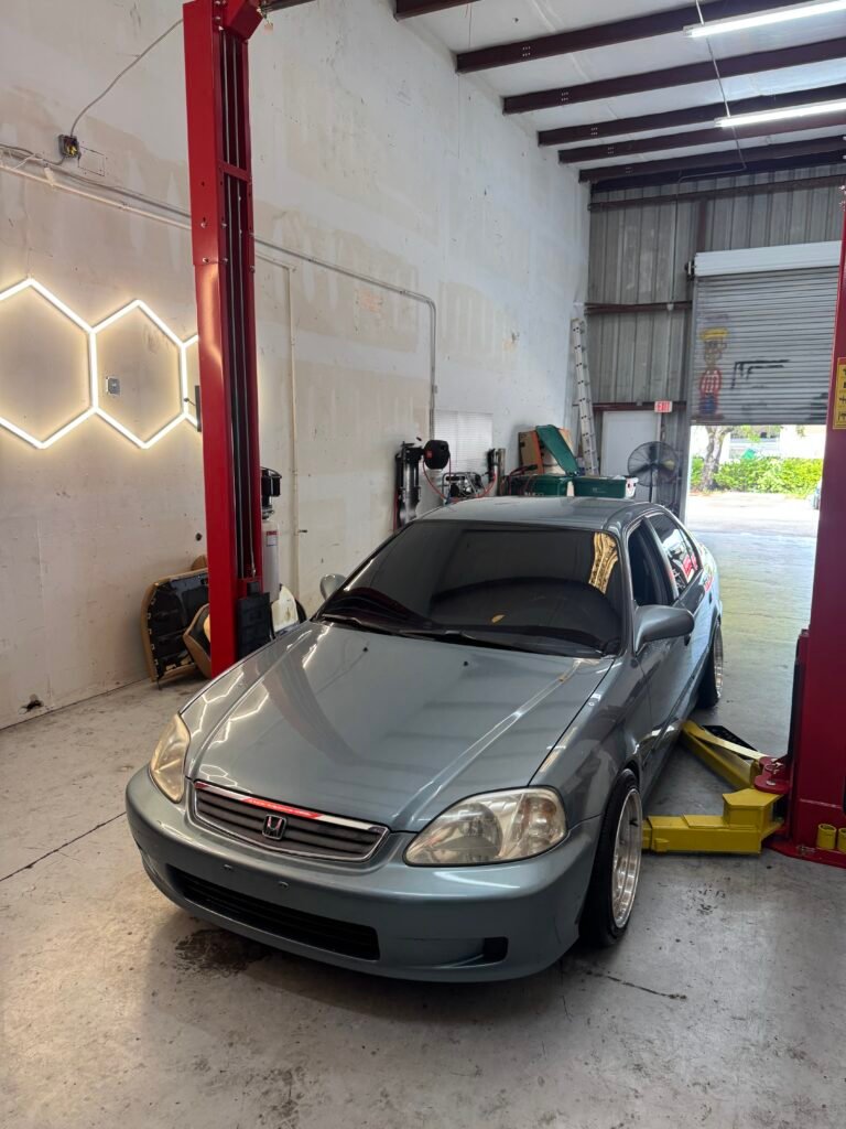 civic on lift